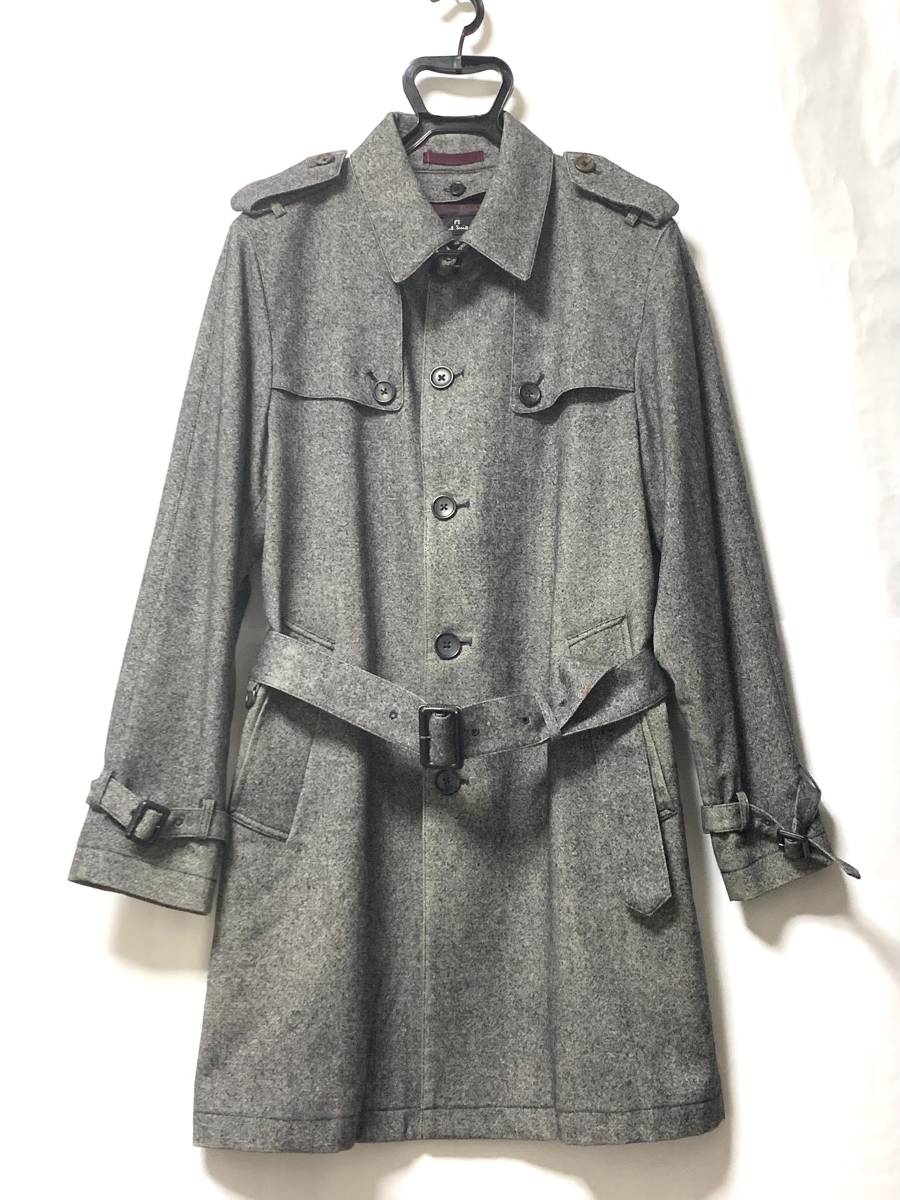 ポールスミス トレンチコート カシミヤ入りの取り外しライナー付