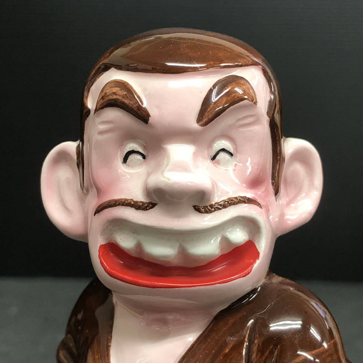 昭和レトロ じゃりン子チエ 竹本テツ テツ 貯金箱 陶器