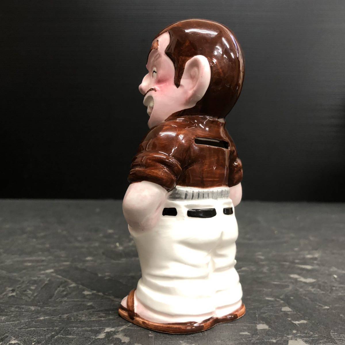 昭和レトロ じゃりン子チエ 竹本テツ テツ 貯金箱 陶器