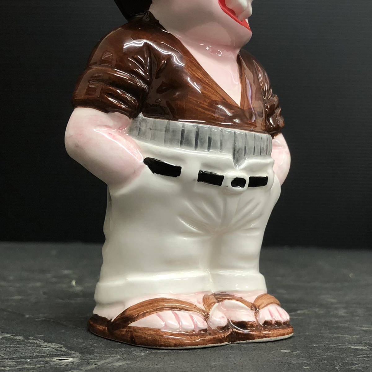 昭和レトロ じゃりン子チエ 竹本テツ テツ 貯金箱 陶器