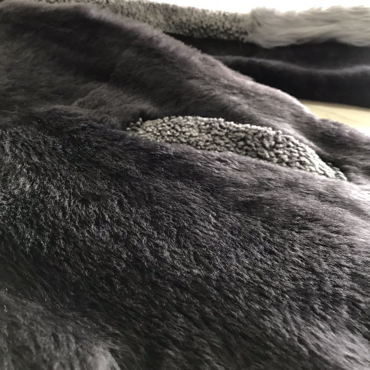 美品 ESCADA エスカーダ 高級 リアルレザー ムートンコート 羊革