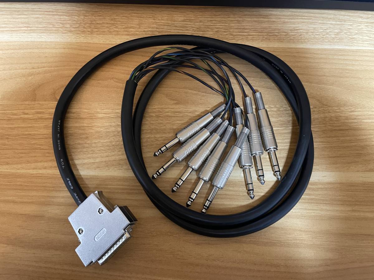 3本セット）HOSA マルチケーブル 2m（D-sub／TRSフォン） 3本セット