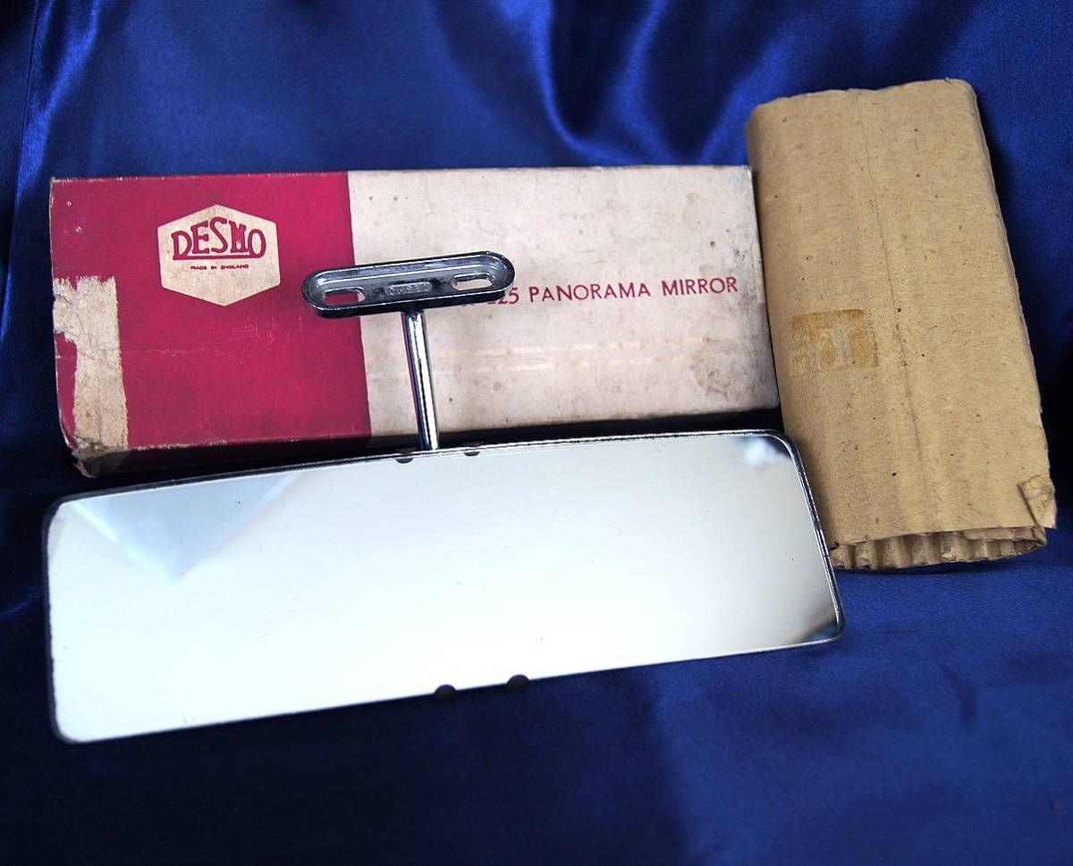 新作入荷，爆買い 当時物デッドストック 英国 Desmo パノラマワイド ルームミラー 広角ワイド バックミラー 225型 BMC MINI クラシックローバーミニ 箱入(ミニ用)｜売買されたオークション情報、yahooの商品情報を ミニ用