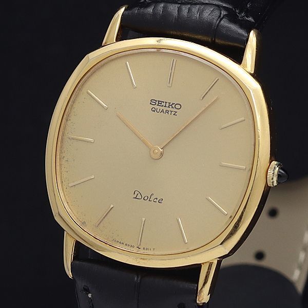 QZ セイコー 5930-5280 1円～☆SEIKO レディース腕時計 14K×SS 1円 稼働