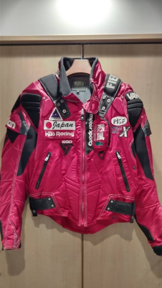 キジマ KISS RACING TEAM キスレーシングジャケット 赤 3Lサイズ