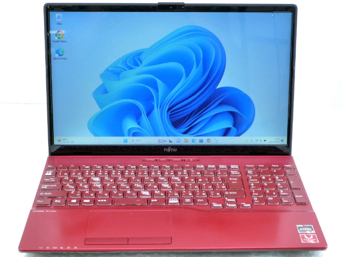 FUJITSU LIFEBOOK AH43/E3 ノートPC 本体 マウス付き ○○【訳あり】FUJITSU LIFEBOOK AH43/E3 / Ryzen3 3300U / 8GBメモリ