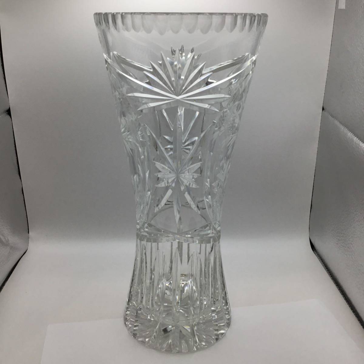 6678 DRESDEN KRISTALL ドレスデン クリスタル 花瓶 高さ50cm 花器 