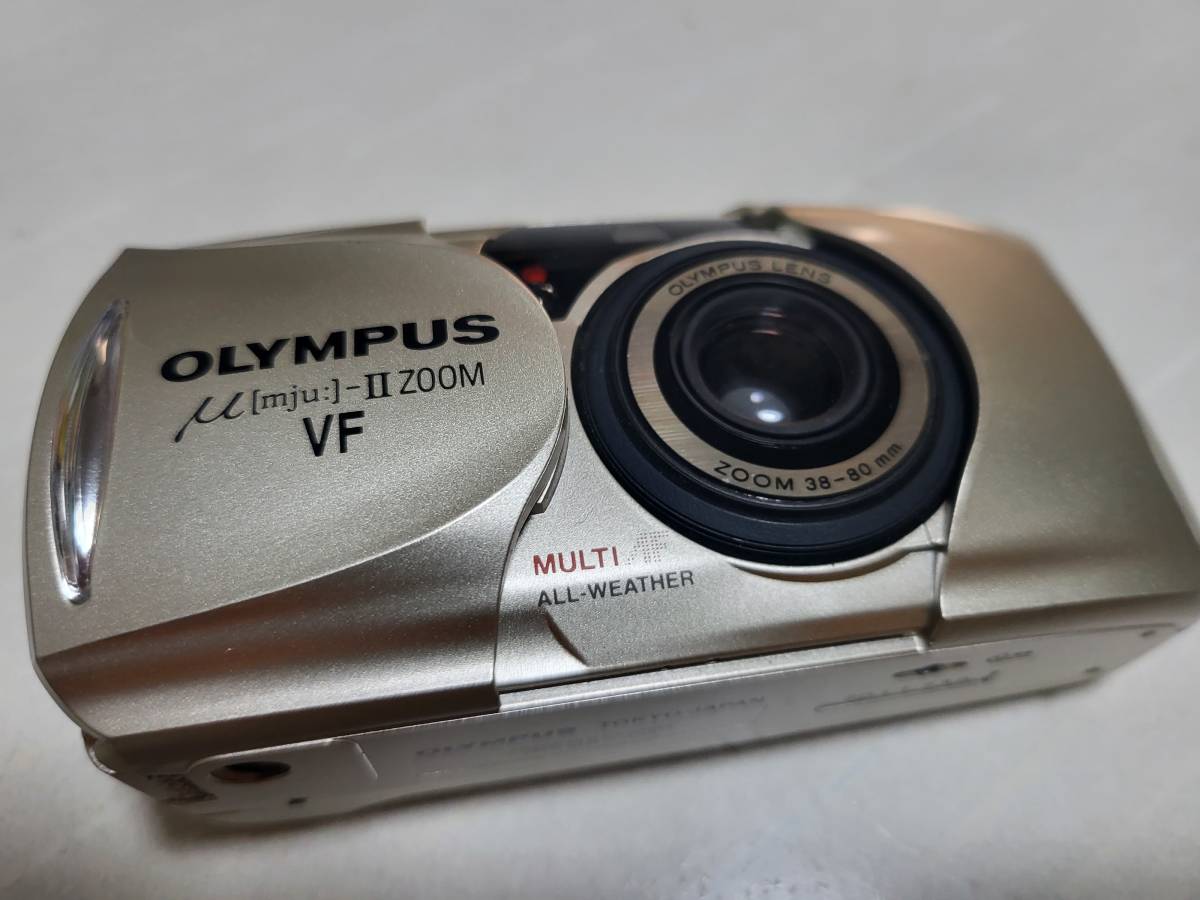 【ジャンク品】OLYMPUS μ-II ZOOM VF 本体 フィルムカメラ VF OLYMPUS ZOOM 0 μ オリンパス フィルムカメラ μ[mju:]-II II
