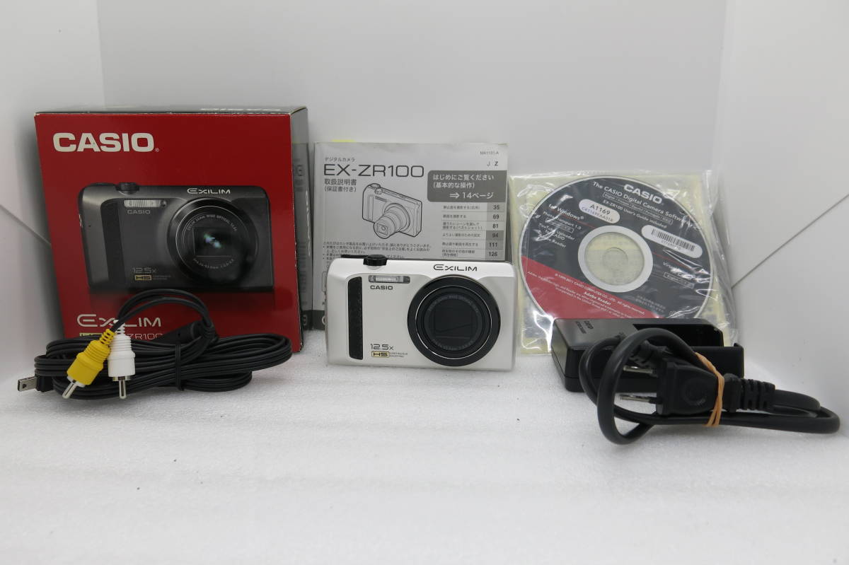 CASIO EXILIM EX-ZR100 デジタルカメラ f=4.24-53.0 1:3.0-5.9 【MS020