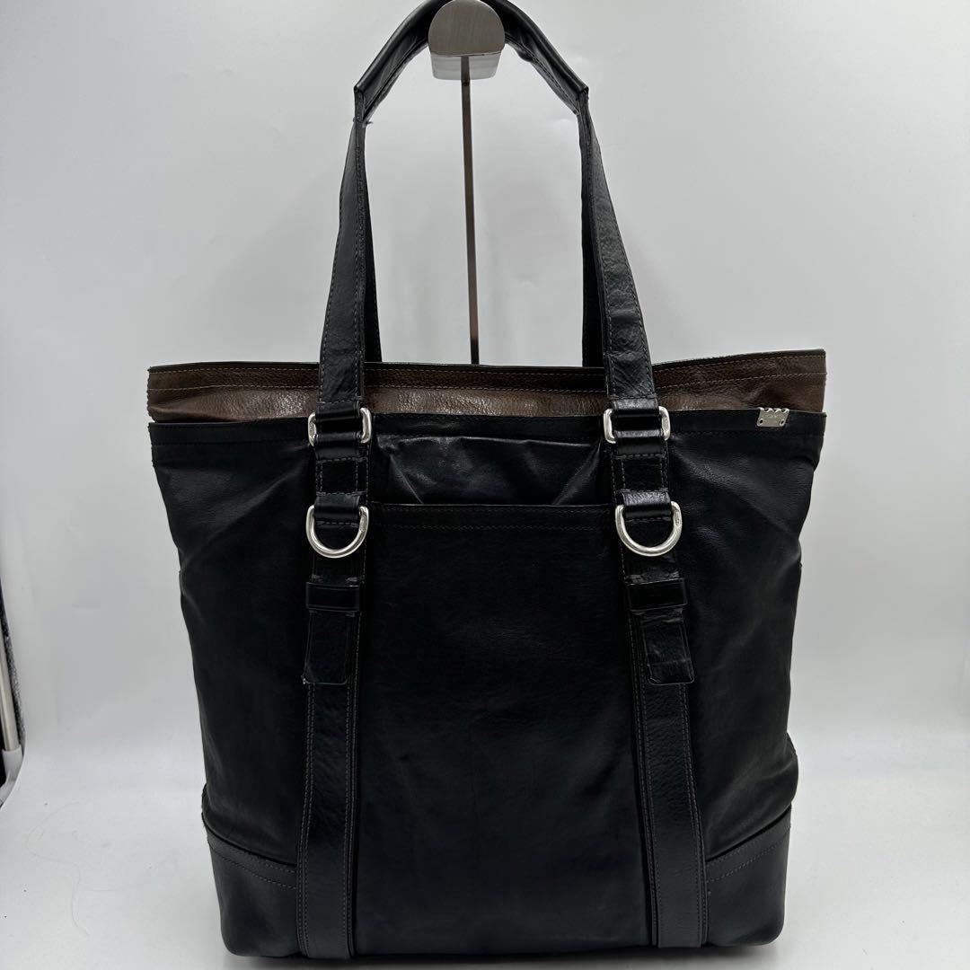 美品 コーチ COACH ブリーカー ウォッシュドレザー トートバッグ