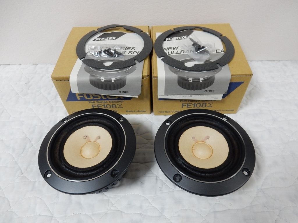 FOSTEX FE108Σ FULL RANGE ペア 動作品！ FOSTEXFE108ΣFULLRANGEペア