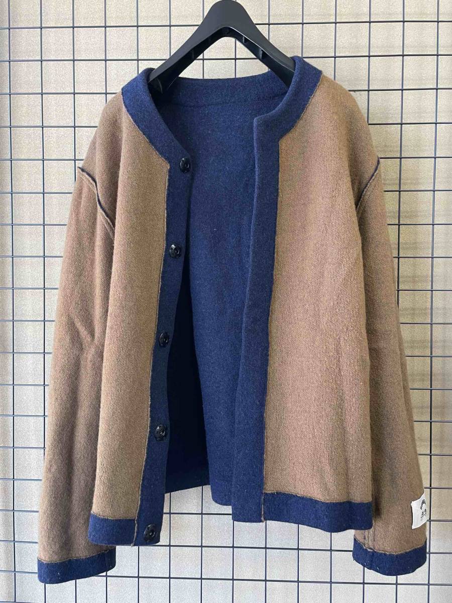 SUNSEA/サンシー】Double Face Reversible Knit Cardigan ダブル