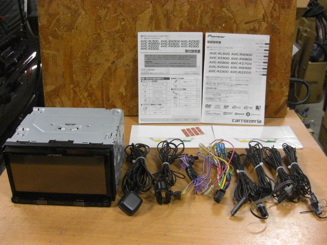 2.カロッツェリア AVIC-RZ900 BT対応・DVD・地デジ アンテナ◆ 動作OK アンテナ新品 パイオニア カロッツェリア AVIC-RZ900 CD DVD