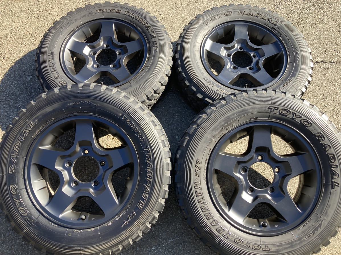 ジムニー純正◇マットブラック◇5.5J 16インチ IS22 5/139.7◇195R16 