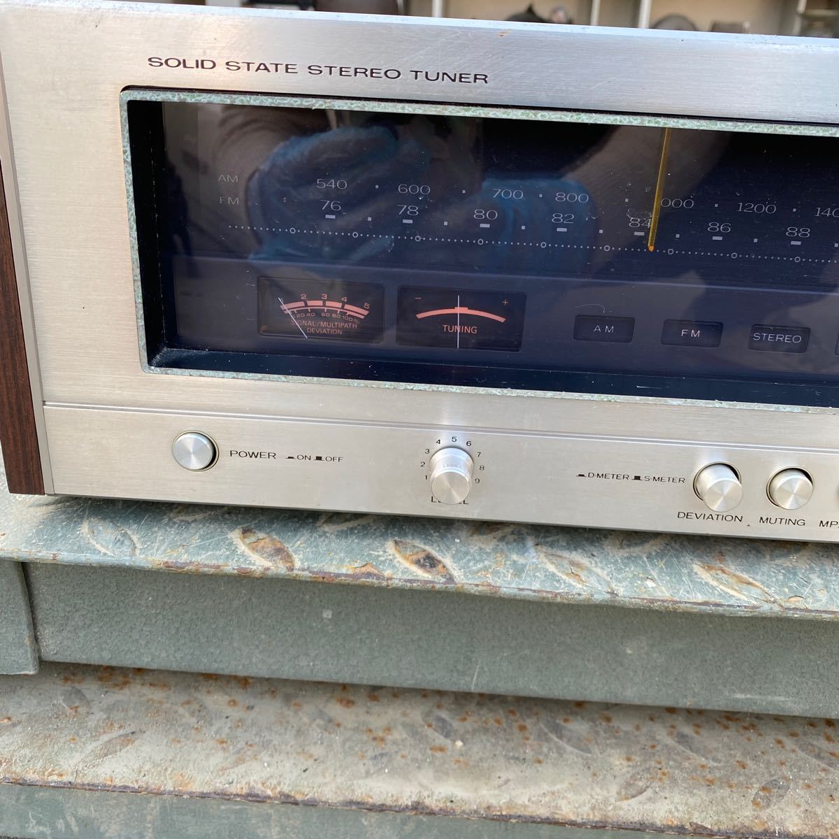 TRIO トリオ FM/AMステレオチューナー KT-7007 音響機器 オーディオ 通電確認_2