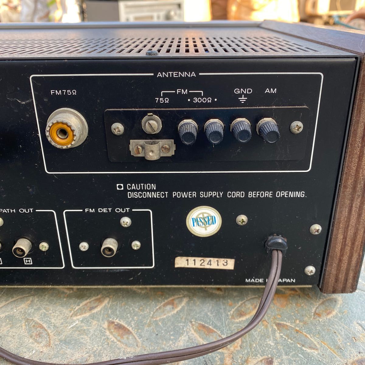 TRIO トリオ FM/AMステレオチューナー KT-7007 音響機器 オーディオ 通電確認_7