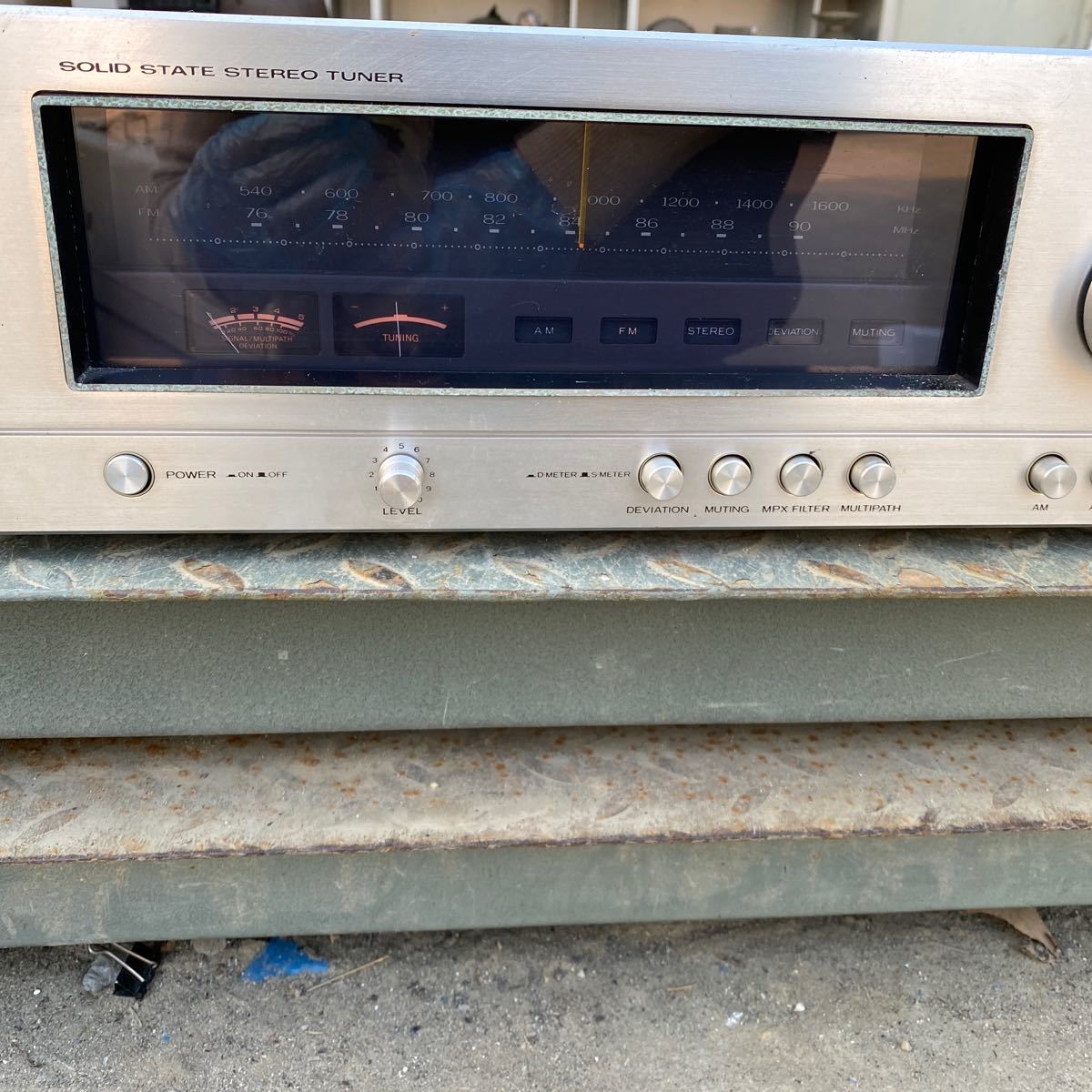 TRIO トリオ FM/AMステレオチューナー KT-7007 音響機器 オーディオ 通電確認_9