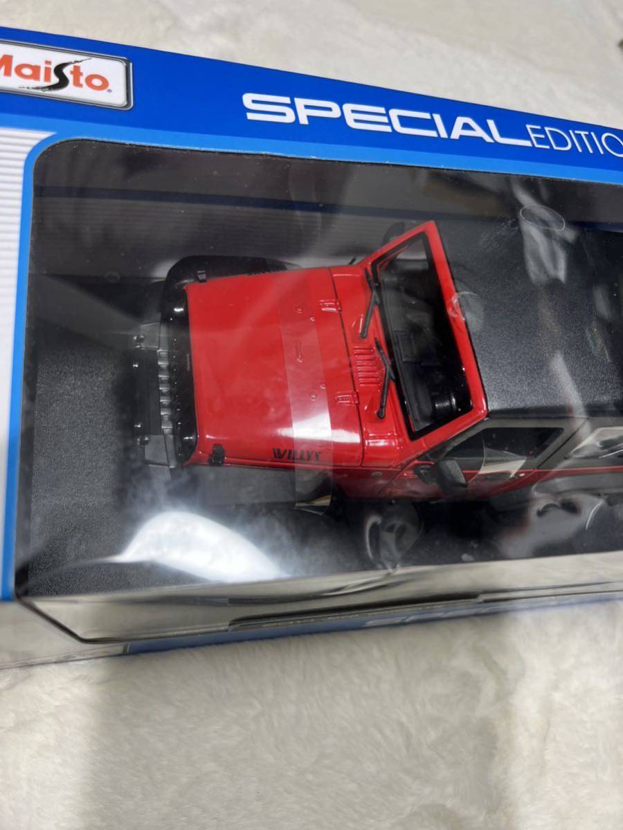 1/18 箱入り ミニカー 2014 Jeep Wrangler レッド 2014年 ジープ ラングラー 赤 オフロード SUV アメ車 Maisto マイスト_4