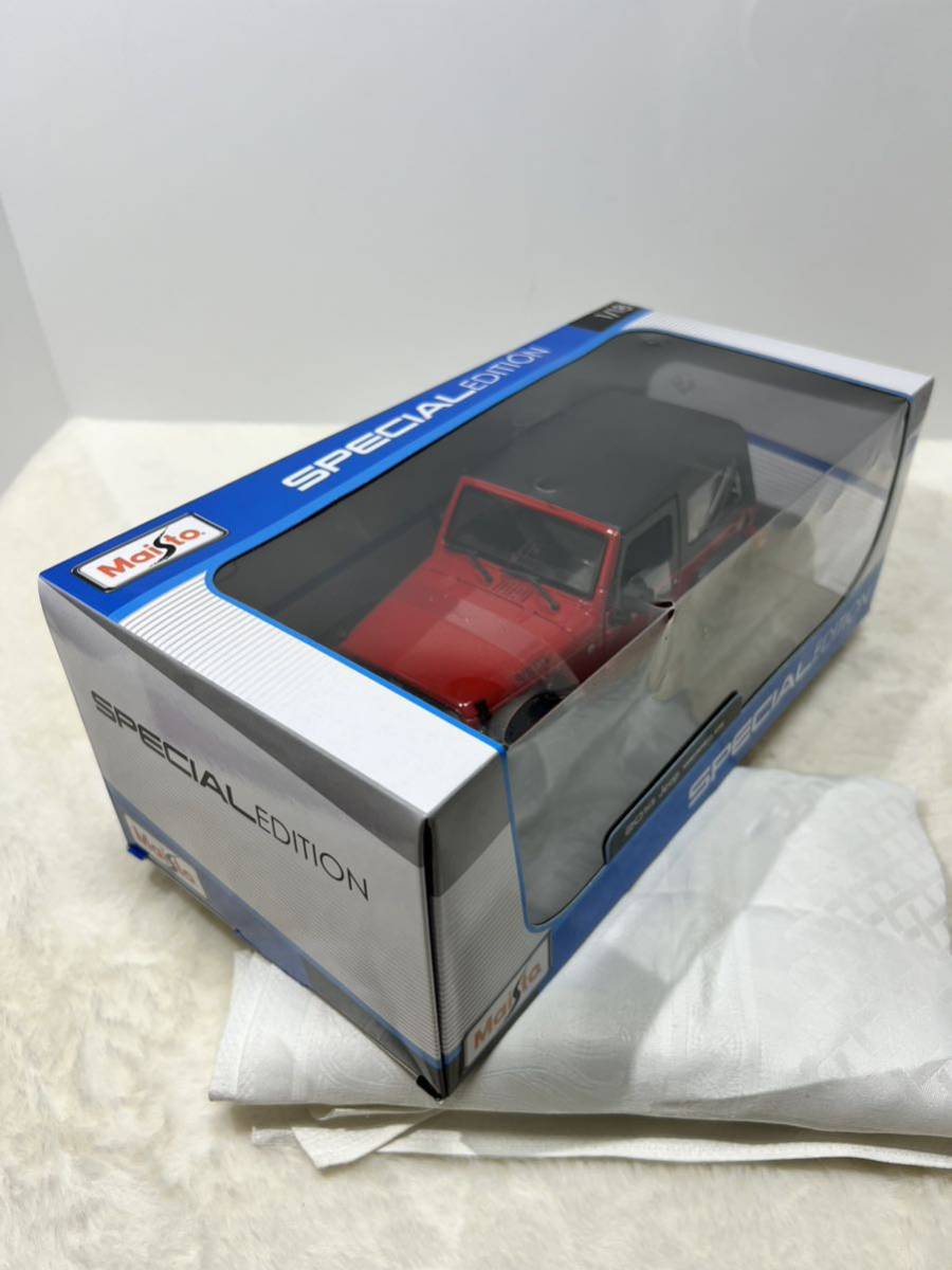 1/18 箱入り ミニカー 2014 Jeep Wrangler レッド 2014年 ジープ ラングラー 赤 オフロード SUV アメ車 Maisto マイスト_8