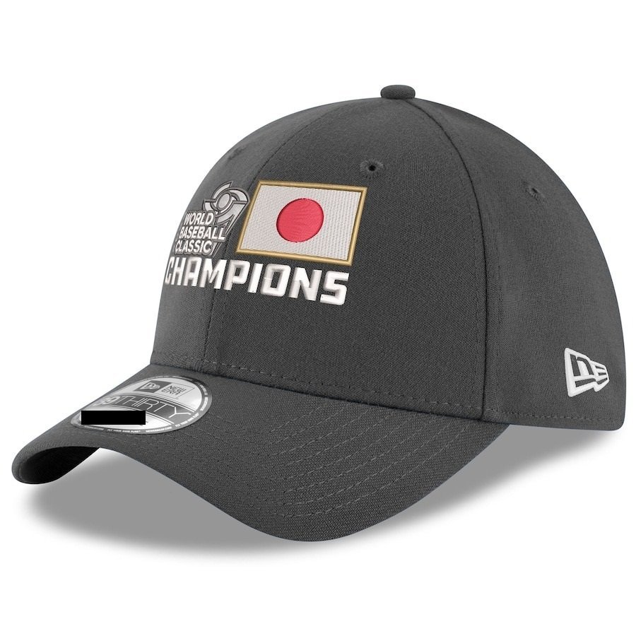 MS】2023年 WBC 日本優勝記念 キャップ 帽子 39THIRTY グレー色 S/M