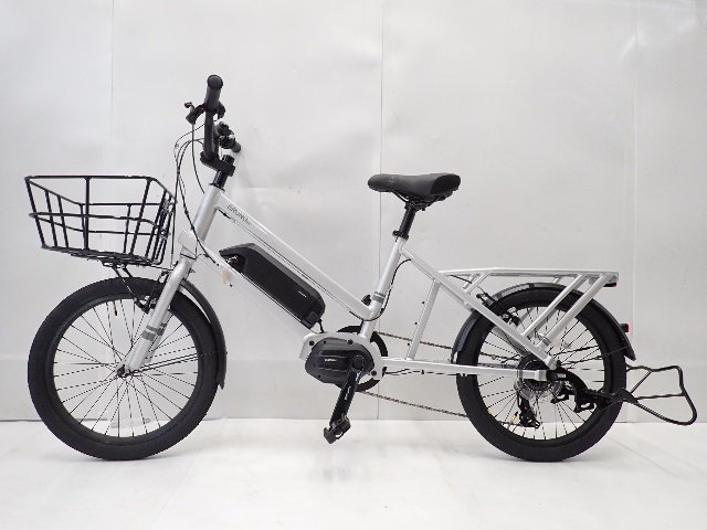 美品】 Bruno ブルーノ ミニベロ電動アシスト自転車 E-TOOL シルバー