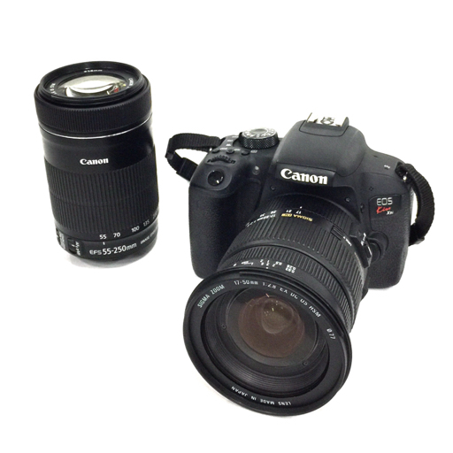 1円 Canon EOS Kiss X9i EF-S 55-250mm 1:4-5.6 IS STM SIGMA 17-50mm