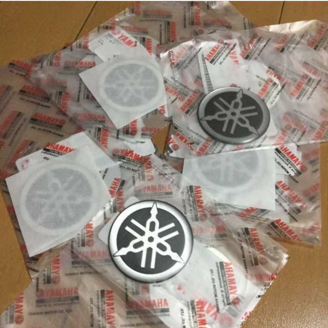 6枚セット YAMAHA ヤマハ純正 音叉エンブレム φ50 FJ XJR TZR RZ TW XSR ビラーゴ ポッケ YZF R1 MT FZR XT SR セロー DT 400 250 07 09_5