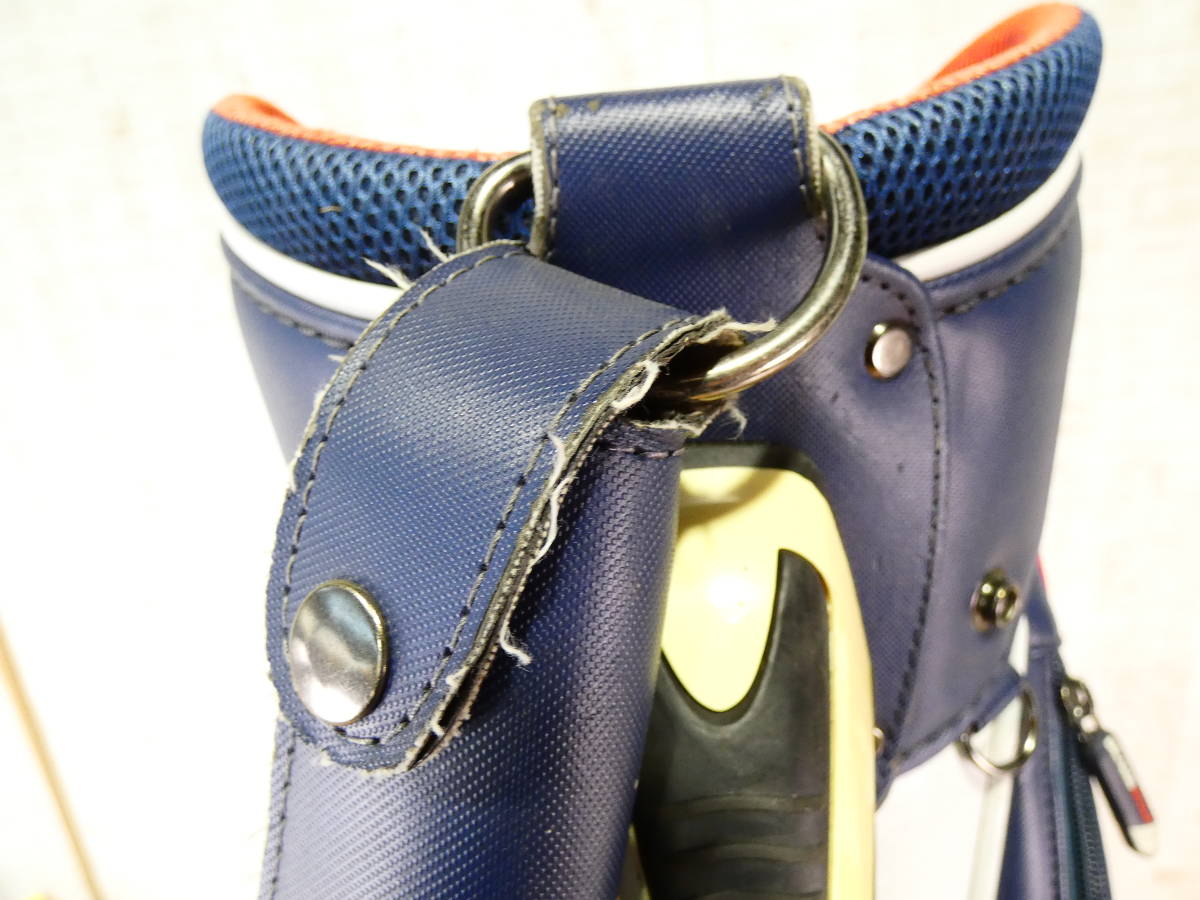 □BEAMS GOLF ビームス キャディバッグ/ゴルフバッグ トリコロール