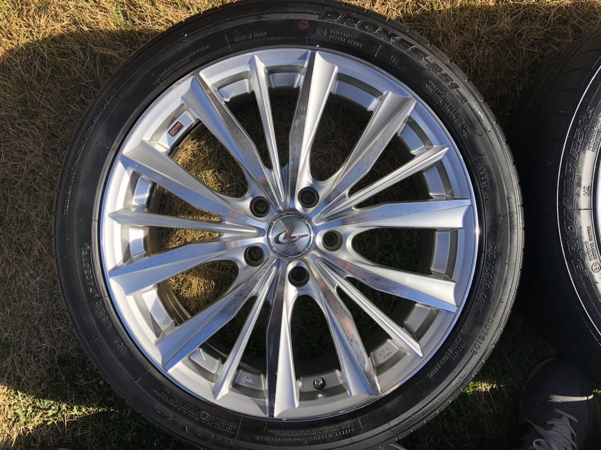 weds ウェッズ LEONIS レオニス 18インチ 7J +47 5H 5穴 PCD114.3 タイヤ ホイール 4本 ノア ヴォクシー ステップワゴン_2