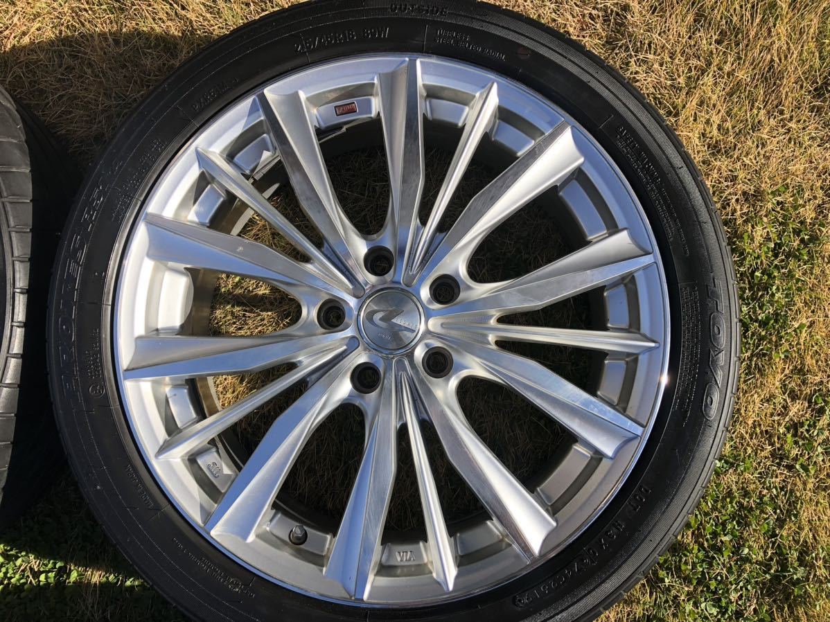 weds ウェッズ LEONIS レオニス 18インチ 7J +47 5H 5穴 PCD114.3 タイヤ ホイール 4本 ノア ヴォクシー ステップワゴン_4