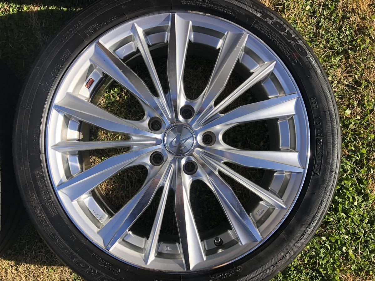 weds ウェッズ LEONIS レオニス 18インチ 7J +47 5H 5穴 PCD114.3 タイヤ ホイール 4本 ノア ヴォクシー ステップワゴン_5