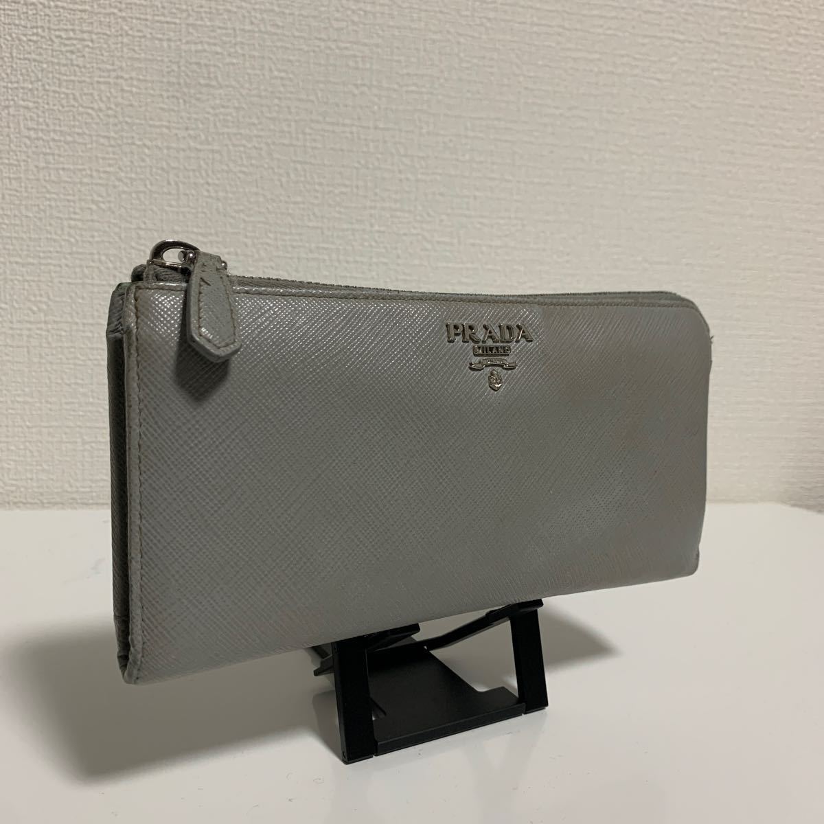 PRADA プラダ L字ラウンドファスナー 長財布 サファーノ 良品 PRADA 