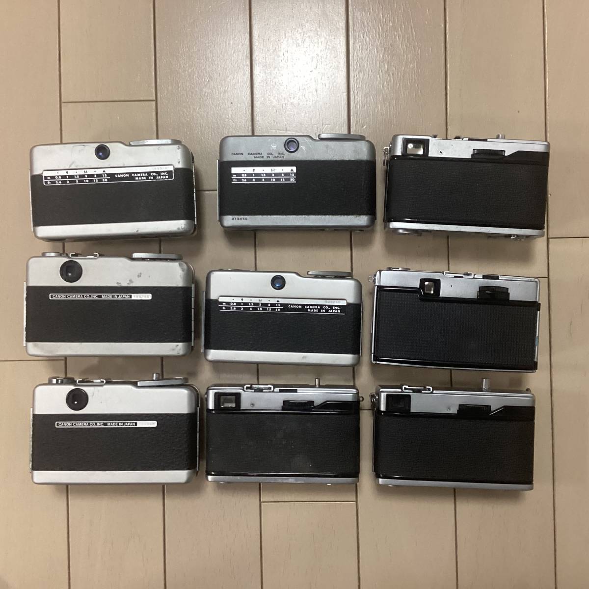 Canon Demi EE17/Demi/Demi S/OLYMPUS 35EC/EC2/ECR/PEN EED/ 9台
