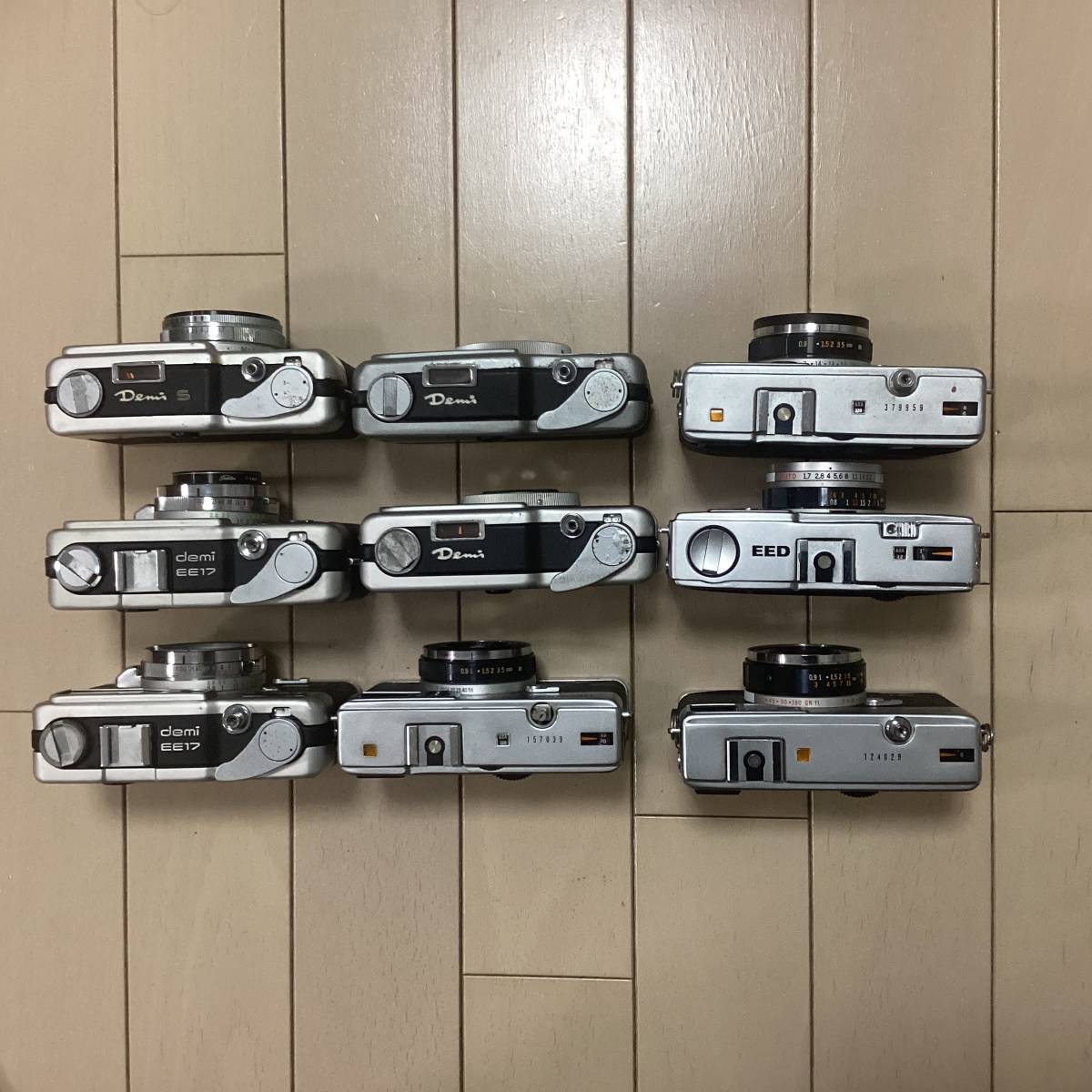 Canon Demi EE17/Demi/Demi S/OLYMPUS 35EC/EC2/ECR/PEN EED/ 9台