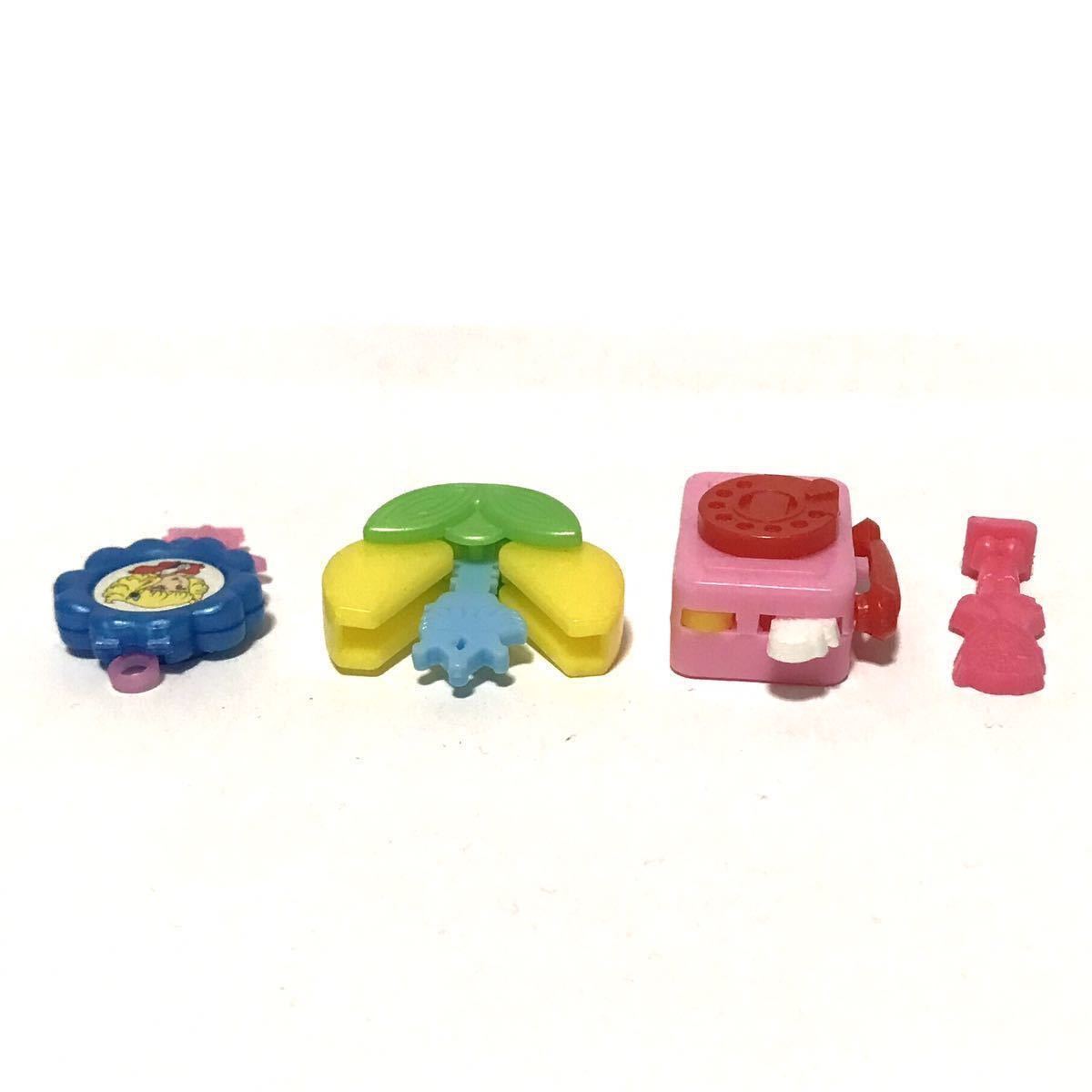 グリコ おまけ〈花の子ルンルン セット〉稀少品 未使用】1979年グリコ おまけ「花の子ルンルン」☆公衆電話