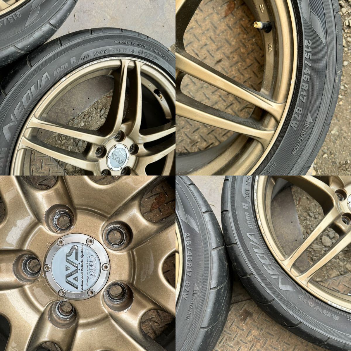 YOKOHAMAヨコハマ AVS model5 モデル5 17インチ 215/45R17 タイヤ