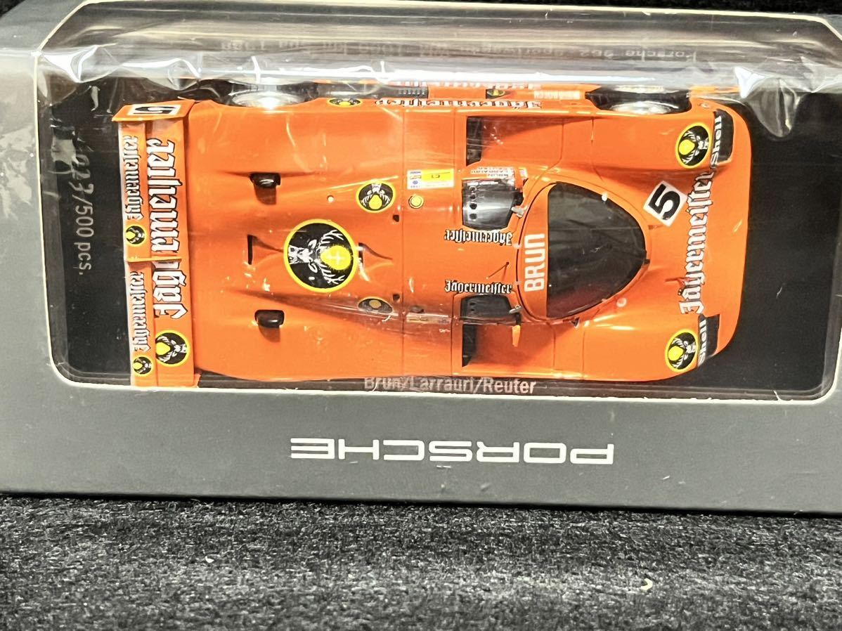 Porsche 962 Nürburgring 1988 N° 8 Jägermeister 1/43 Spark