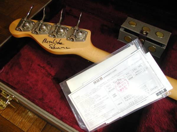 激レア TOP DOG JAZZBASS GLAY JIRO 佐久間氏サイン入り 美品(本体
