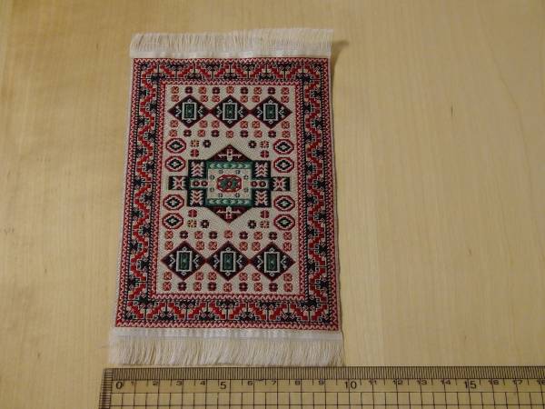 ドールハウス★15×25cm雪国 カーペット★ミニチュア_2