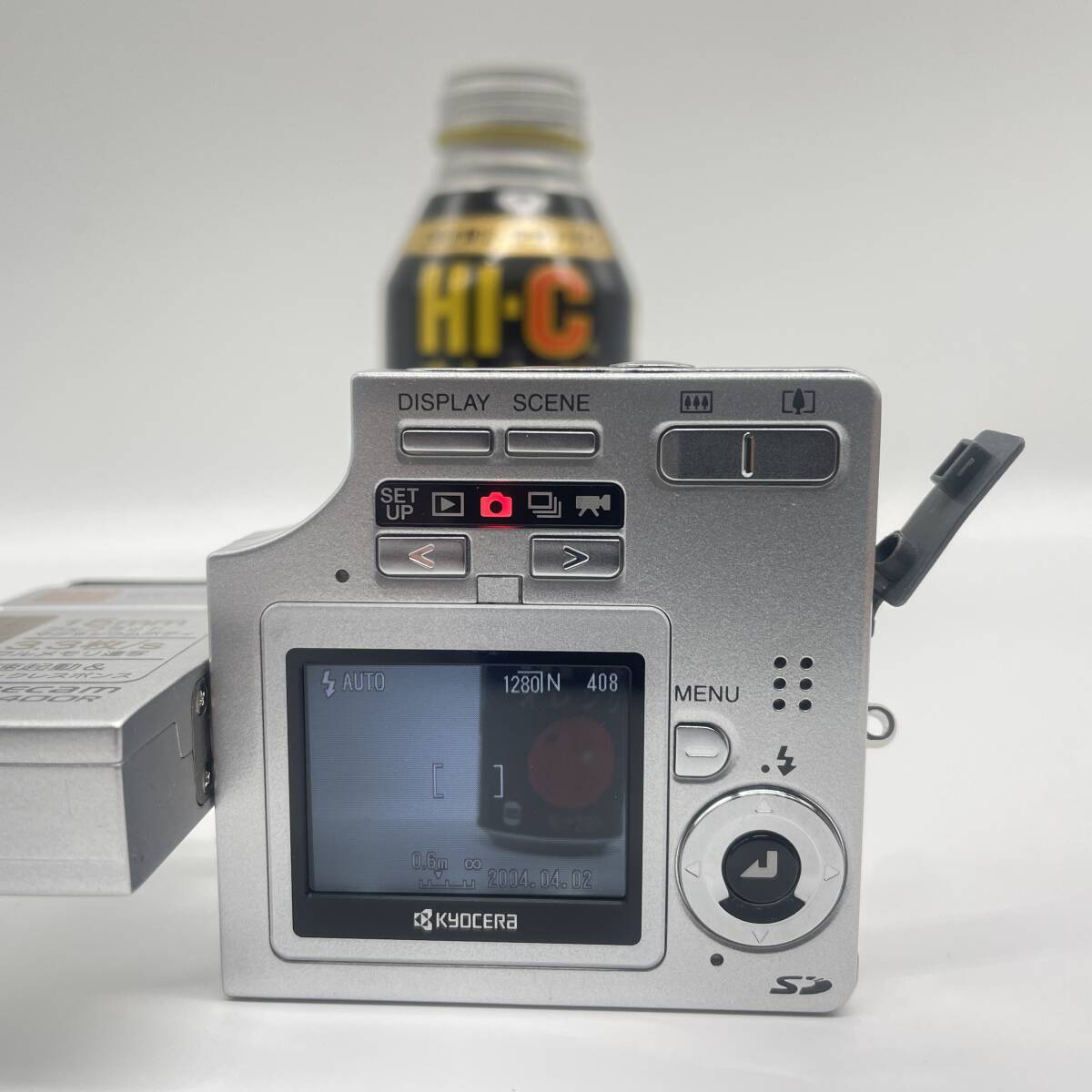 動作確認済・ほぼ未使用品】KYOCERA Finecam FINECAM SL400R コンデジ