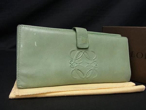 1円 LOEWE ロエベ アナグラム ナッパレザー 二つ折り 長財布