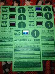 AKB48 風は吹いている 握手券①7枚セット 写真付き！！送料無料_1