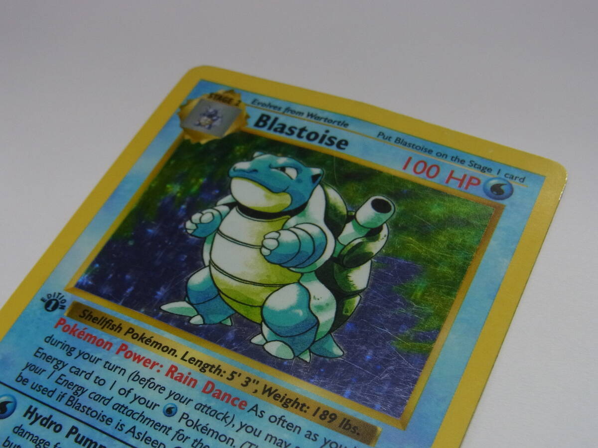 超希少 初版 Pokemon Shadowless 1ED 1st Blastoise カメックス 英語版