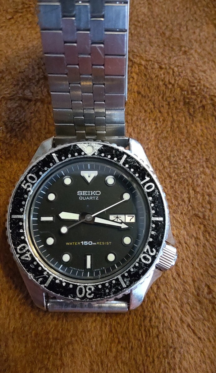 1982年製造予測☆稼動中☆ヴィンテージ【SEIKO】6458-6000☆150m