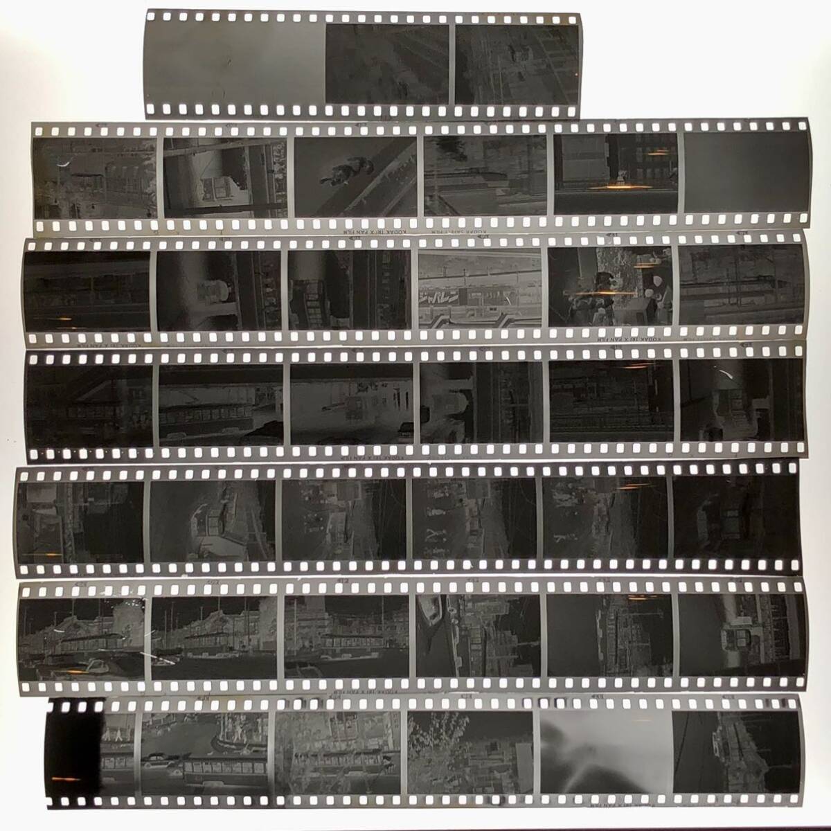 ⑥☆ 鉄道 ネガ『王子　都電　荒川車庫　早稲田』昭和49年◆古い鉄道写真フィルム 国鉄　列車特急_1