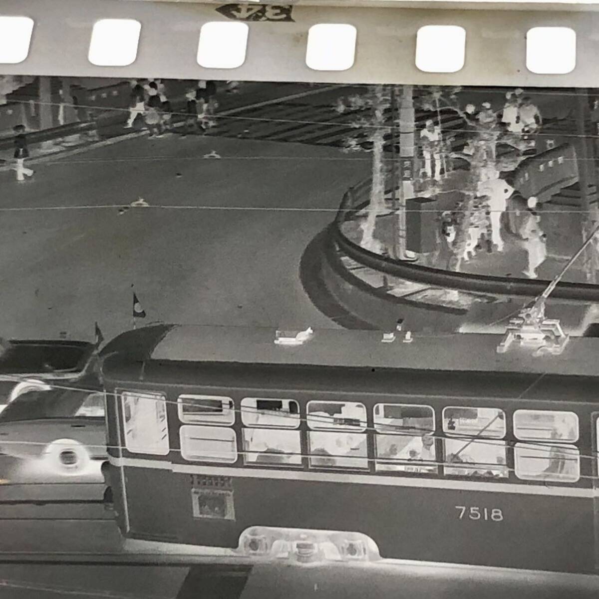 ⑥☆ 鉄道 ネガ『王子　都電　荒川車庫　早稲田』昭和49年◆古い鉄道写真フィルム 国鉄　列車特急_9