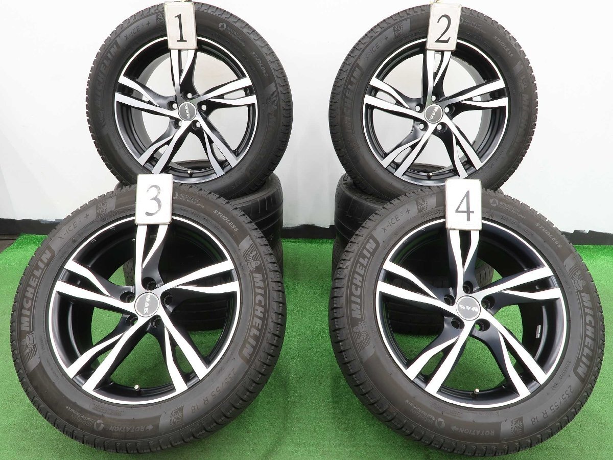 4本 MAK ストックホルム 18インチ ホイール スタッドレス 7.5J +50 5H