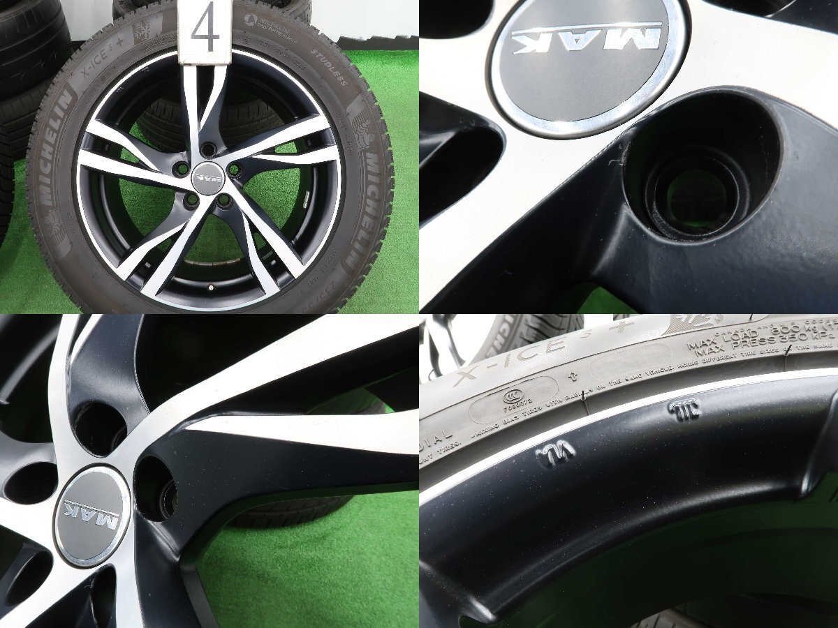4本 MAK ストックホルム 18インチ ホイール スタッドレス 7.5J +50 5H