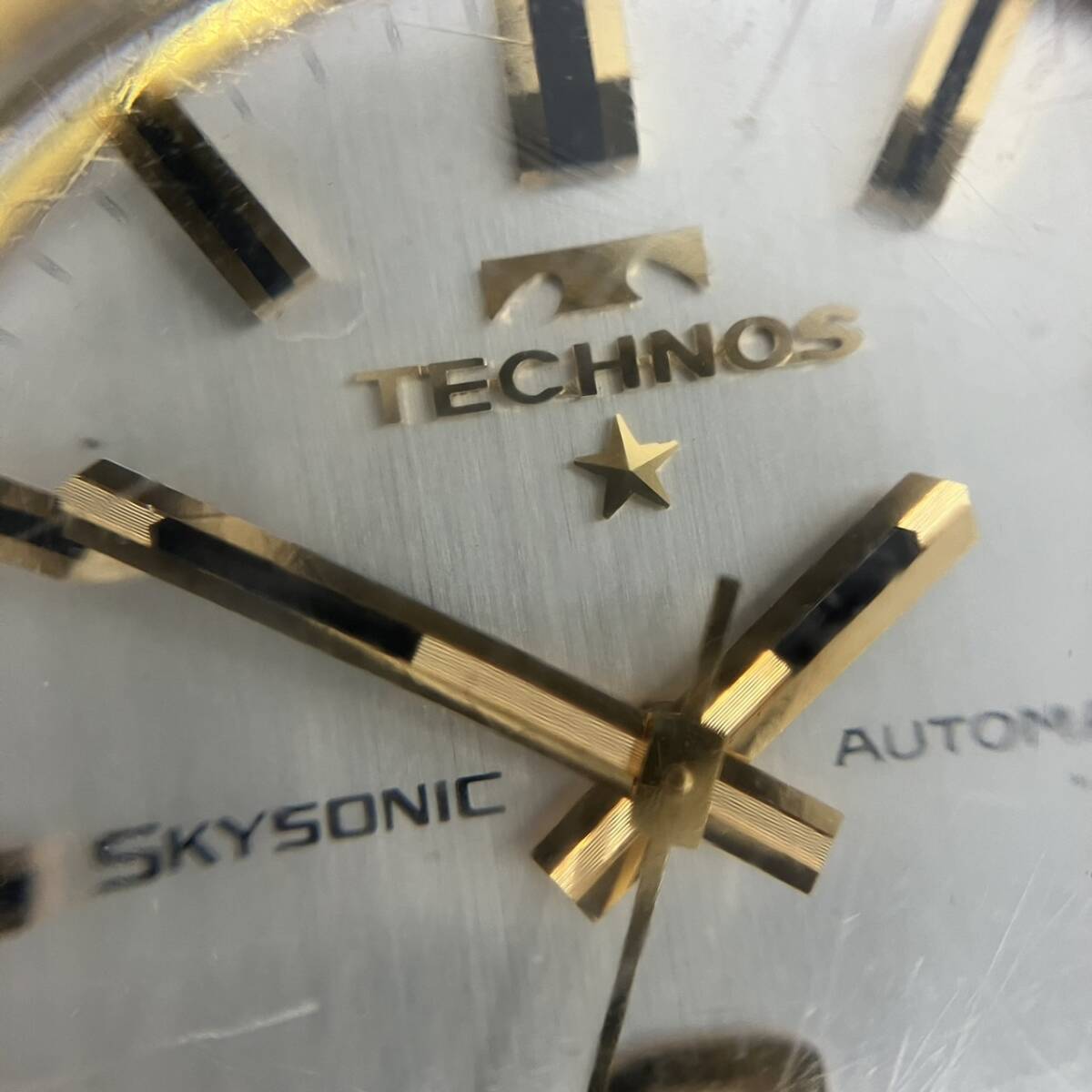 K】TECHNOS テクノス 腕時計 SKYSONIC スカイソニック 稼働品 