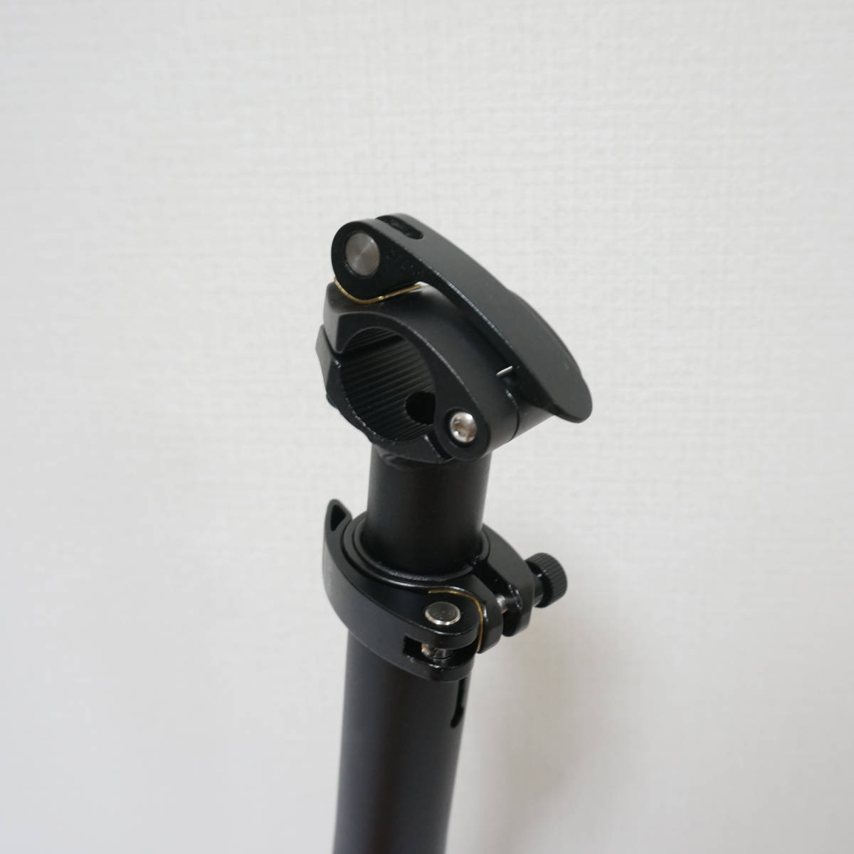 ダホン用　伸縮ハンドルポスト　 左折れ 内折れ 　 ハンドルポスト 　ブラック　純正品と同じ角度_2